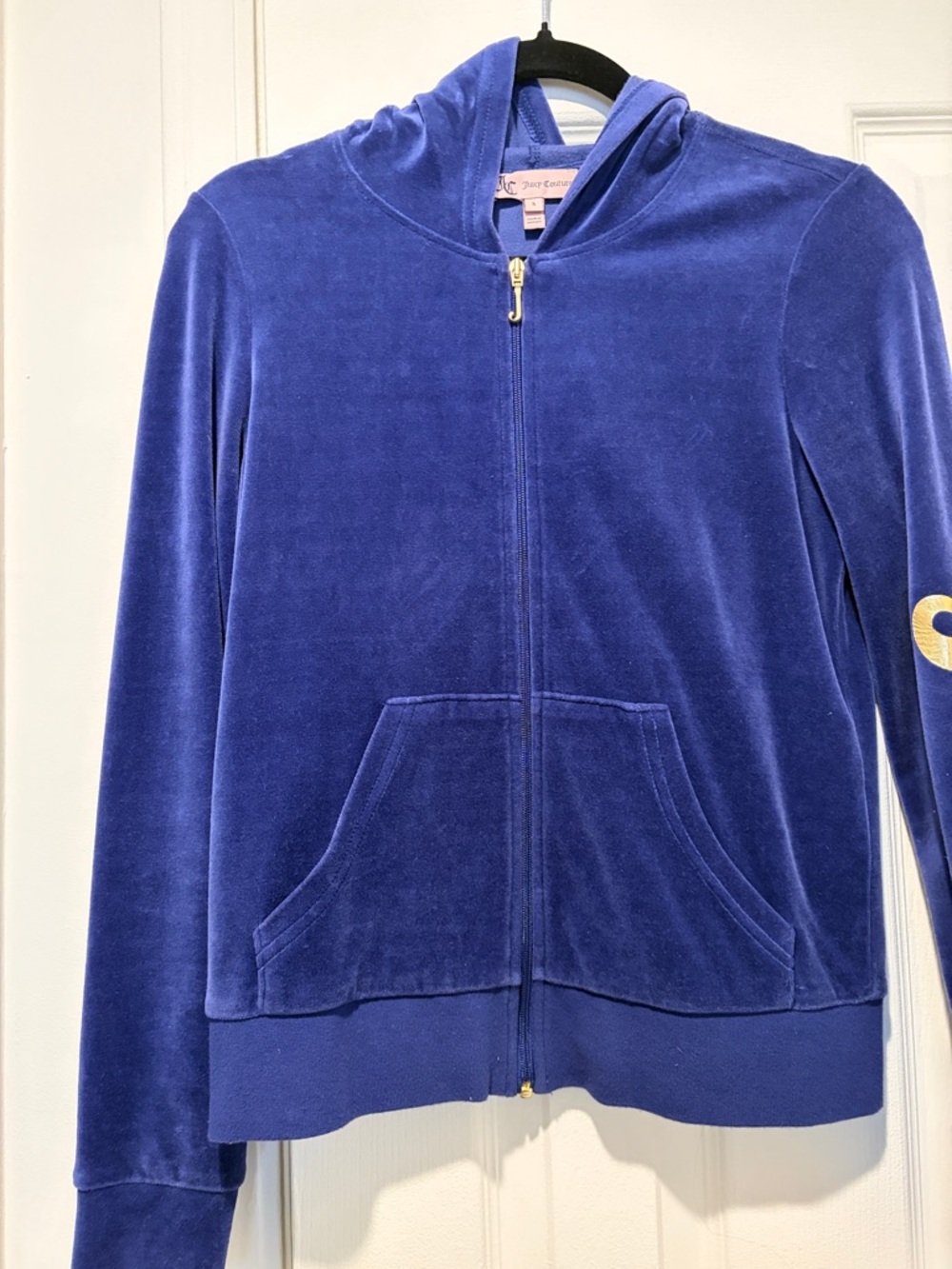 Juicy Couture Royal Blue Velour Zip Hoodie